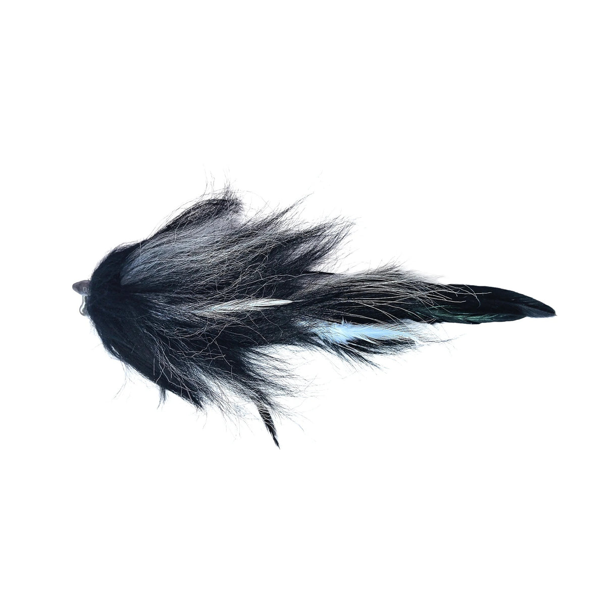 FEATHER STRIKE JIG FLY 3/4OZ (WITH REAR TREBLE HOOK) - COLOUR: MAGPIE