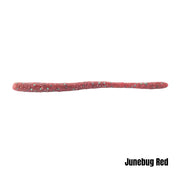 BERKLEY POWERBAIT MAXSCENT D-WORM 3.6 INCH - COLOUR: JUNEBUG RED