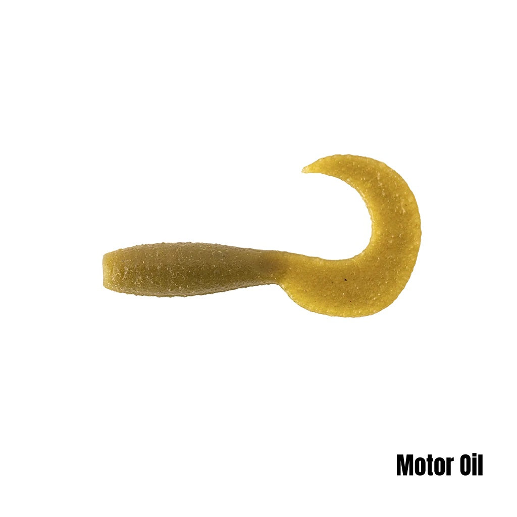BERKLEY POWERBAIT MAXSCENT GRUB 2.2 INCH - COLOUR: MOTOR OIL