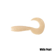 BERKLEY POWERBAIT MAXSCENT GRUB 2.2 INCH - COLOUR: WHITE PEARL