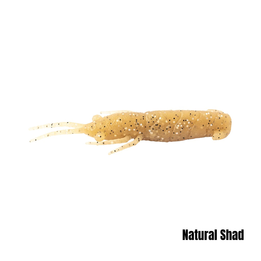 BERKLEY POWERBAIT MAXSCENT SHRIMP 2.5 INCH - COLOUR: NATURAL