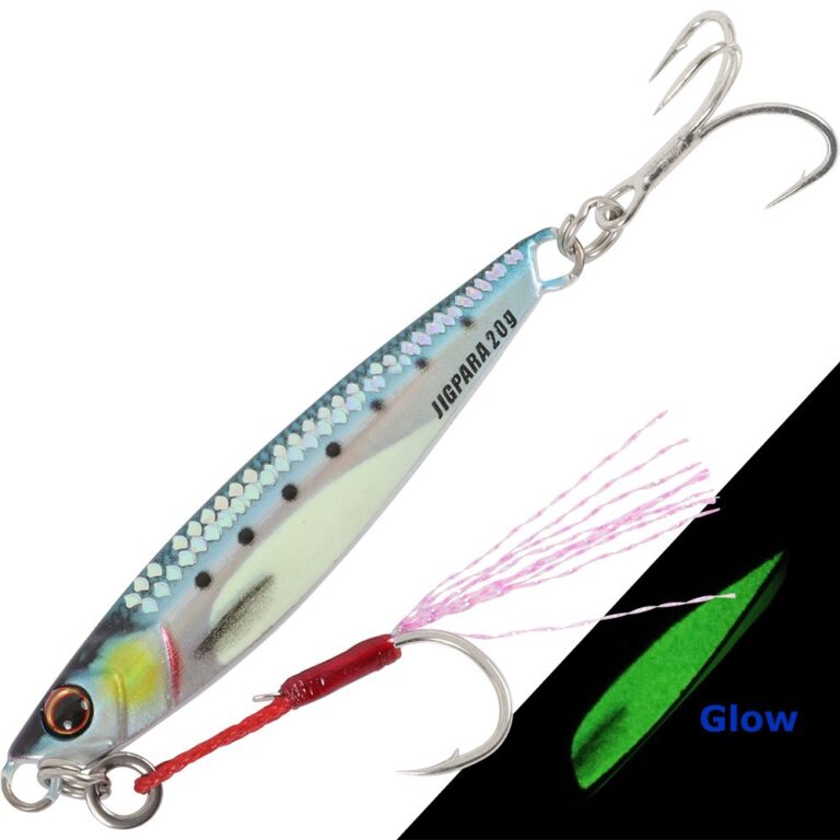 MAJOR CRAFT JIGPARA SHORT 60G - COLOUR: 99 DAMAGE HARA GLOW IWASHI