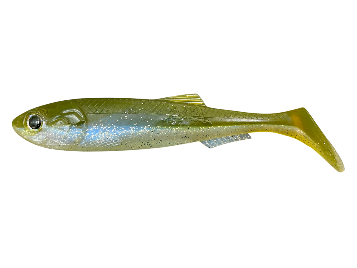 MOLIX REAL THING SHAD 9" - COLOUR: #502 OLIVE SHAD