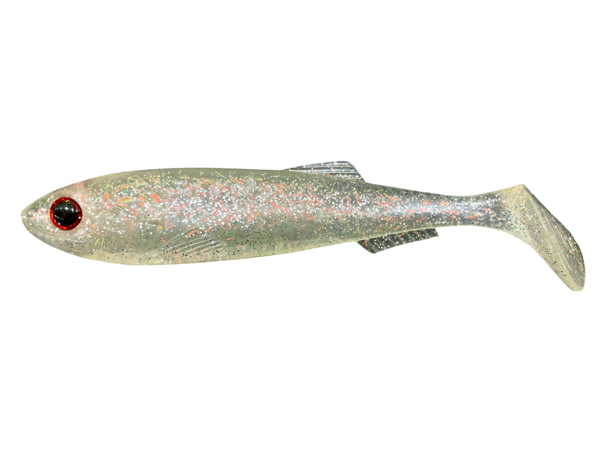 MOLIX REAL THING SHAD 7" (2-PIECE PACK) - COLOUR: #663 AUSSIE CLEAR FLASH