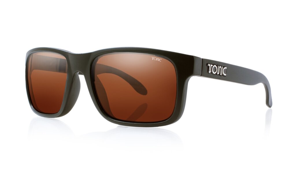 TONIC MO POLARISED SUNGLASSES - GLASS COPPER PHOTOCHROMIC LENSE (MATTE BLACK FRAME)