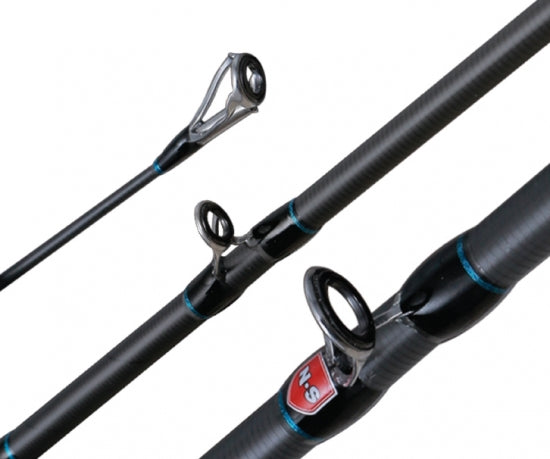 NS BLACK HOLE AMPED II S704M TRAVEL (4-PIECE) SPIN ROD