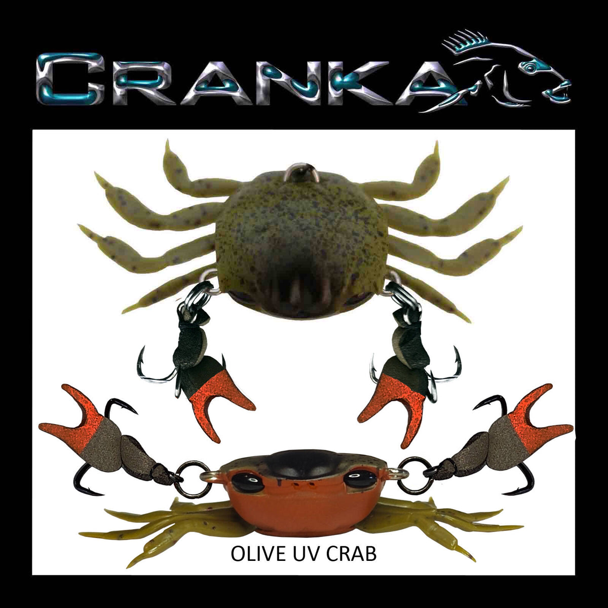 CRANKA CRAB HEAVY 50MM (5.9G) - COLOUR: OLIVE UV CRAB