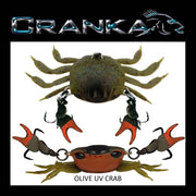 CRANKA CRAB LIGHT 50MM (3.9G) - COLOUR: OLIVE UV CRAB