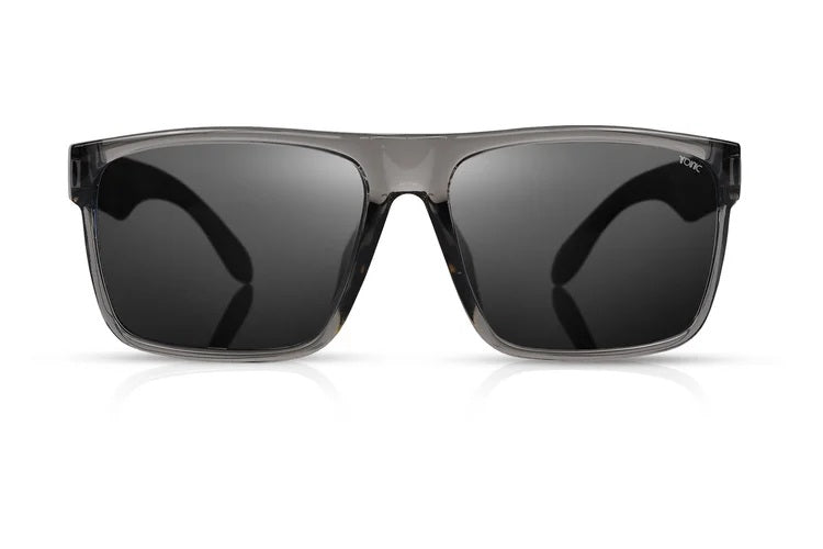 TONIC OUTBACK POLARISED SUNGLASSES - GLASS GREY PHOTOCHROMIC LENSE (LITHIUM TRANSPARENT GLOSS FRAME)