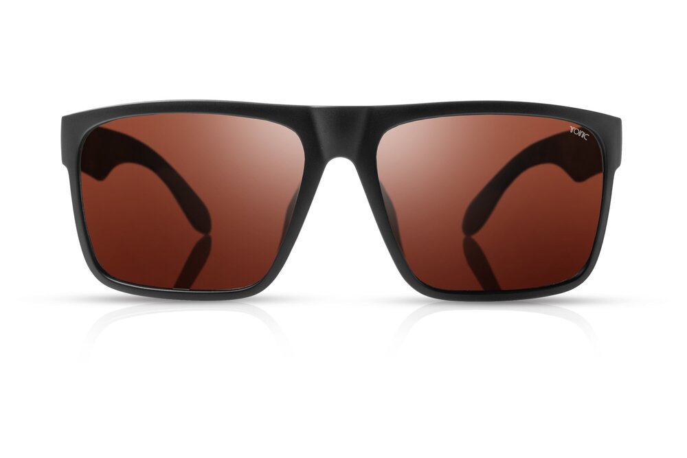 TONIC OUTBACK POLARISED SUNGLASSES - GLASS COPPER PHOTOCHROMIC LENSE (MATTE BLACK FRAME)