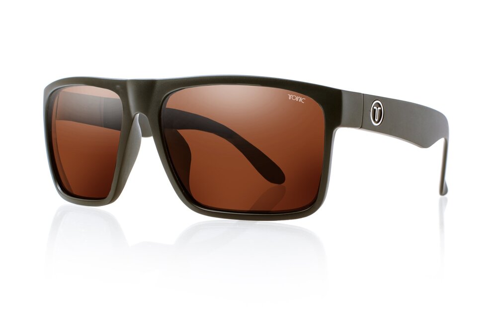 TONIC OUTBACK POLARISED SUNGLASSES - GLASS COPPER PHOTOCHROMIC LENSE (MATTE BLACK FRAME)
