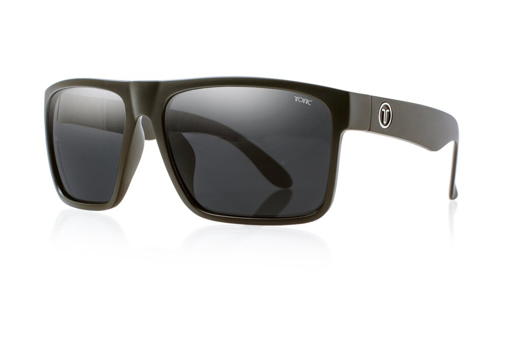TONIC OUTBACK POLARISED SUNGLASSES - GLASS GREY PHOTOCHROMIC LENSE (MATTE BLACK FRAME)