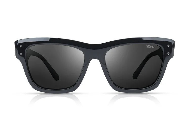 TONIC PANDORA POLARISED SUNGLASSES - GLASS GREY PHOTOCHROMIC LENSE (GLOSS BLACK FRAME)