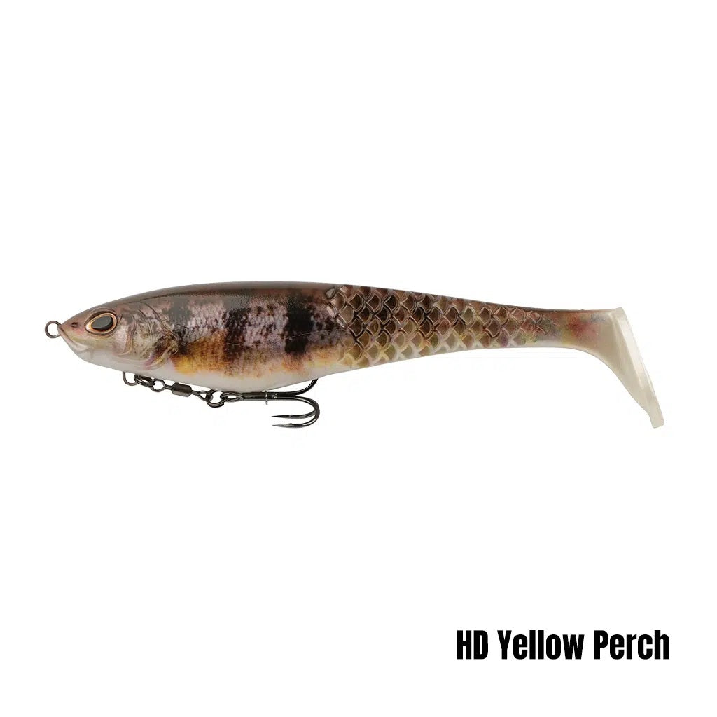 BERKLEY POWERBAIT CULLSHAD 8 INCH - COLOUR: HD YELLOW PERCH