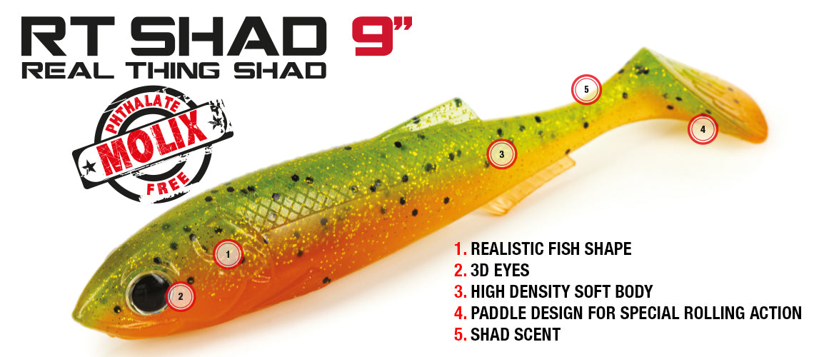MOLIX REAL THING SHAD 9" - COLOUR: #311 BLUEBACK HERRING