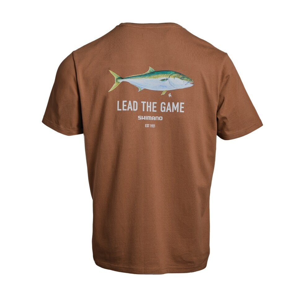 SHIMANO LTG KINGFISH T-SHIRT (COLOUR: OAK) - LARGE