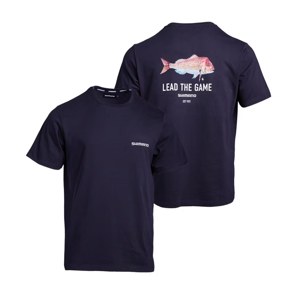 SHIMANO LTG SNAPPER T-SHIRT (COLOUR: NAVY) - SMALL