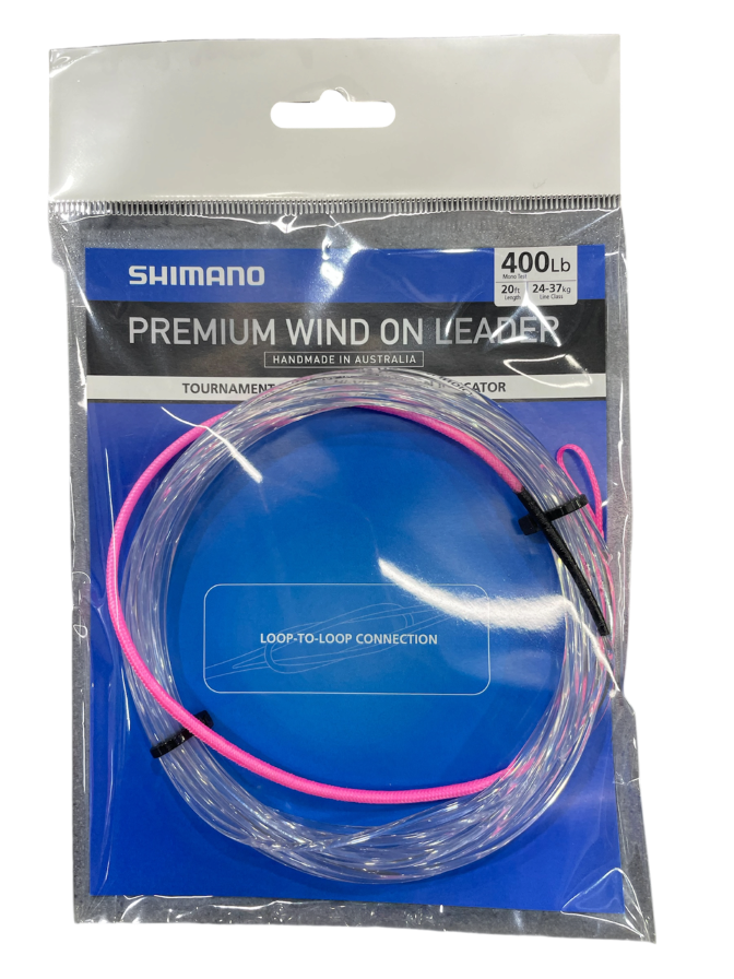 SHIMANO WIND ON LEADER (LENGTH: 20 FEET) - 400LB (LINE CLASS: 24-37KG)
