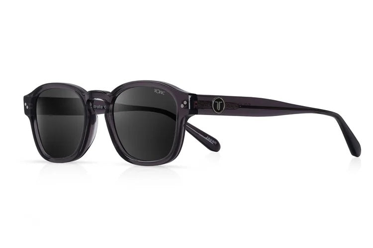 TONIC ECLIPSE POLARISED SUNGLASSES - GLASS GREY BASE LENSE (LITHIUM TRANSPARENT GLOSS FRAME)