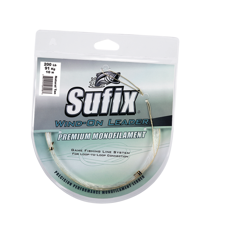 SUFIX WIND ON LEADER MONOFILAMENT (100LB) 10M - TAN