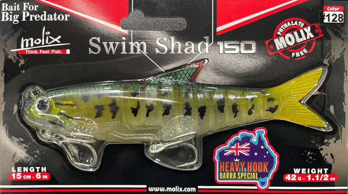MOLIX SWIM SHAD 150 - COLOUR: #128 GHOST BASS