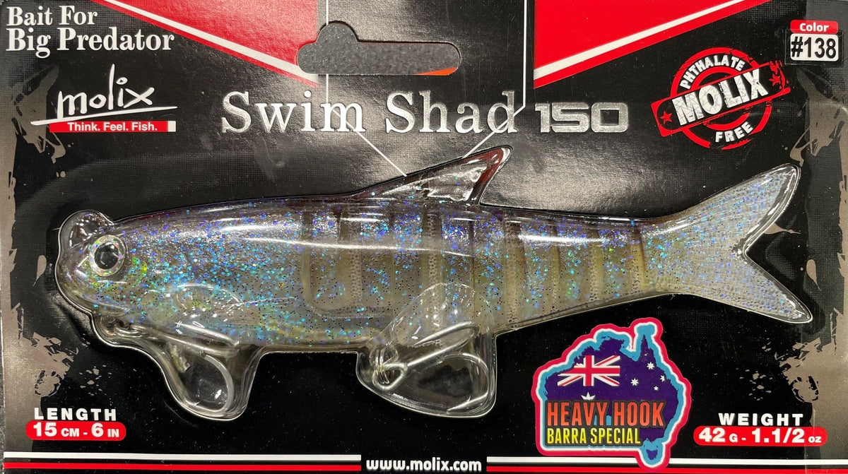 MOLIX SWIM SHAD 150 - COLOUR: #138 WAKASAGI