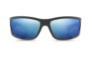 TONIC SHIMMER POLARISED SUNGLASSES - GLASS BLUE MIRROR HD COPPER BASE LENSE (MATTE BLACK FRAME)