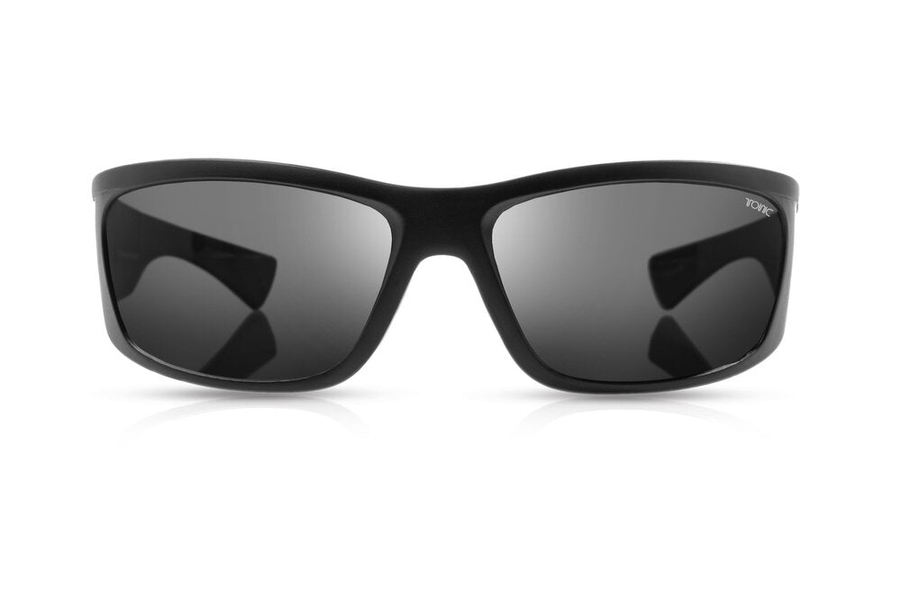 TONIC SHIMMER POLARISED SUNGLASSES - GLASS GREY PHOTOCHROMIC LENSE (MATTE BLACK FRAME)