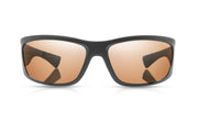 TONIC SHIMMER POLARISED SUNGLASSES - GLASS COPPER NEON LENSE (MATTE BLACK FRAME)