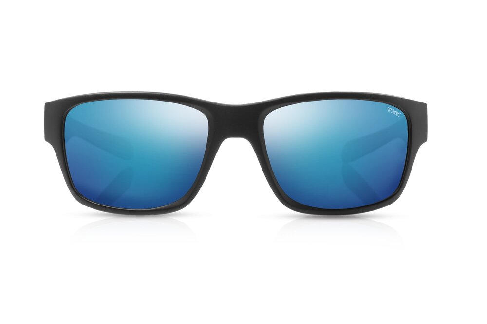TONIC TANGO POLARISED SUNGLASSES - GLASS BLUE MIRROR HD COPPER BASE LENSE (MATTE BLACK FRAME)