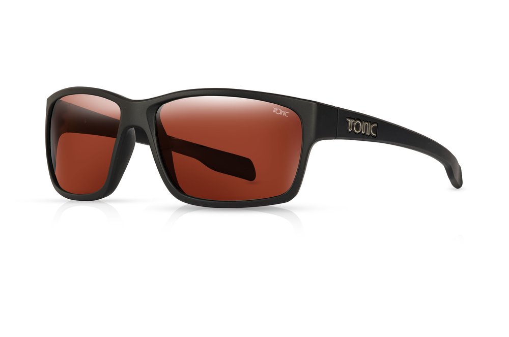 TONIC TITAN POLARISED SUNGLASSES - GLASS COPPER PHOTOCHROMIC LENSE (MATTE BLACK FRAME)