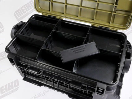VERSUS MEIHO VS-7070N TACKLE BOX - (COLOUR: BLACK/GREEN)