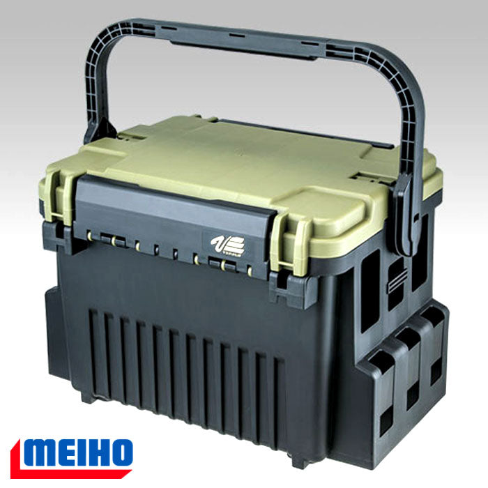 VERSUS MEIHO VS-7095N TACKLE BOX - (COLOUR: BLACK/GREEN)
