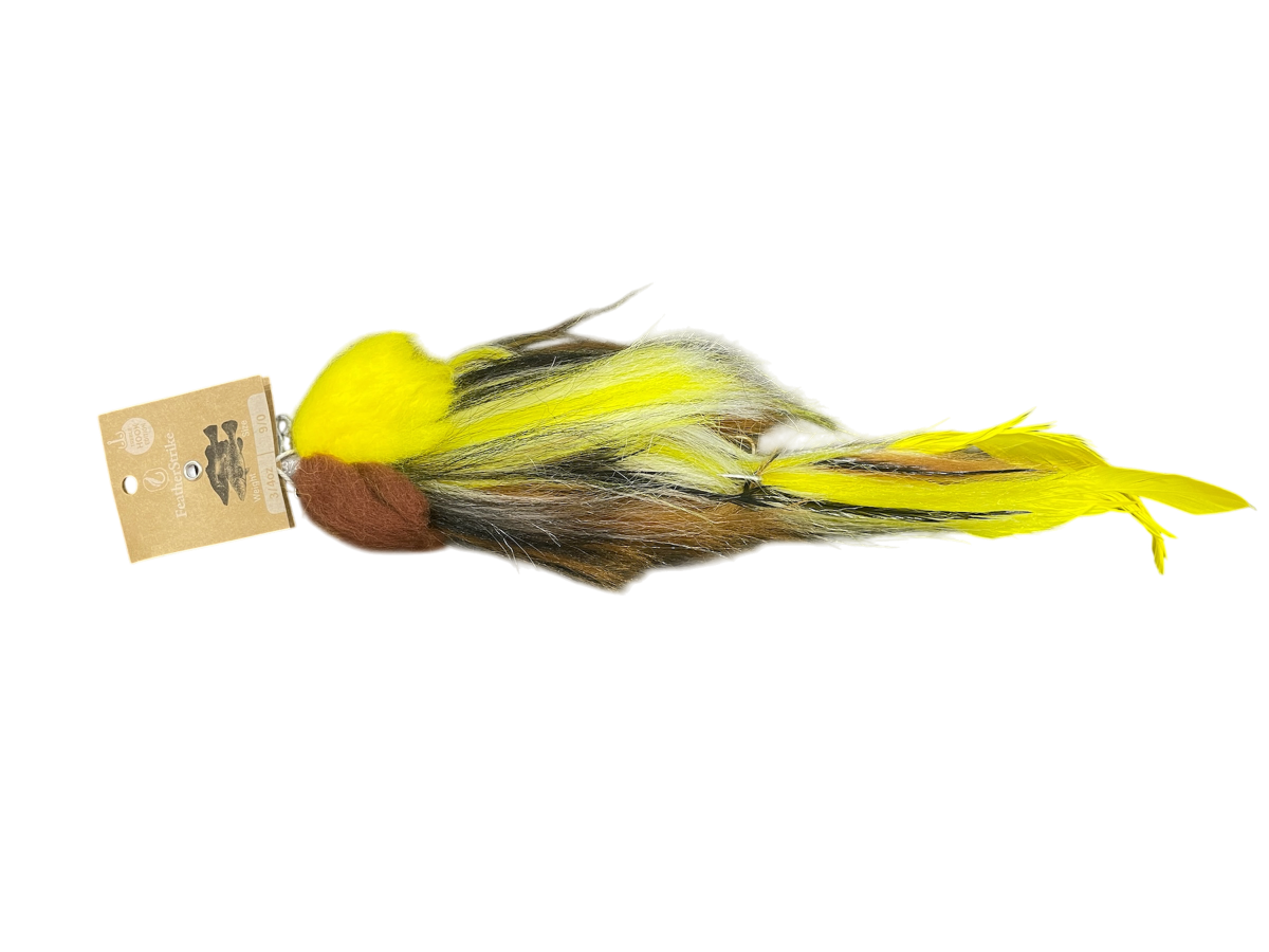 FEATHER STRIKE JIG FLY 3/4OZ (WITH REAR SINGLE HOOK) - COLOUR: WEDGE TAIL