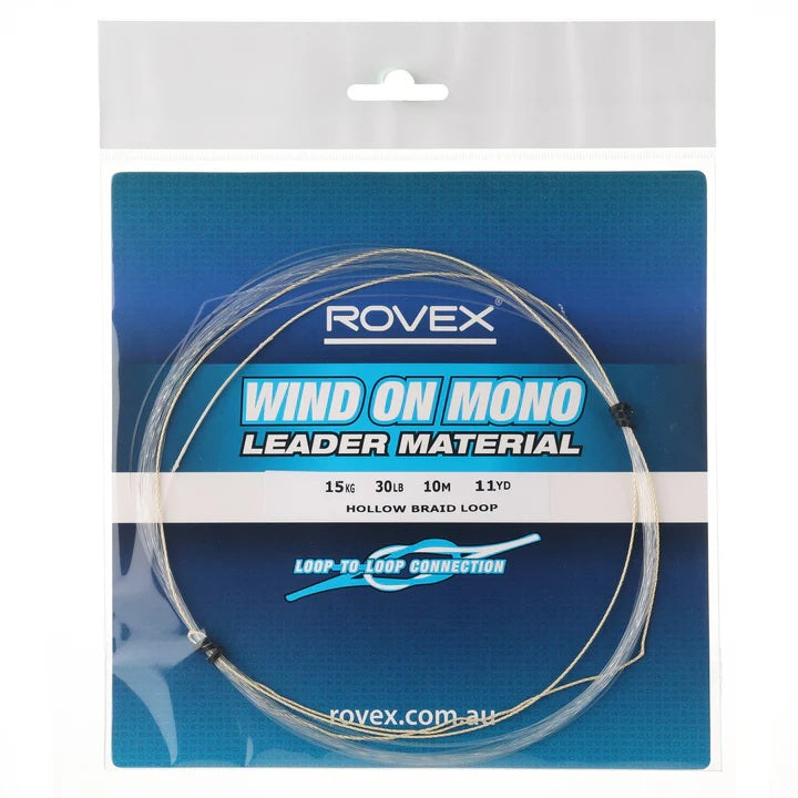 ROVEX WIND ON MONOFILAMENT LEADER (100LB) 10M