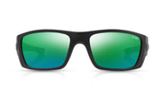 TONIC YOURANIUM POLARISED SUNGLASSES - GLASS GREEN MIRROR HD COPPER BASE LENSE (MATTE BLACK FRAME)
