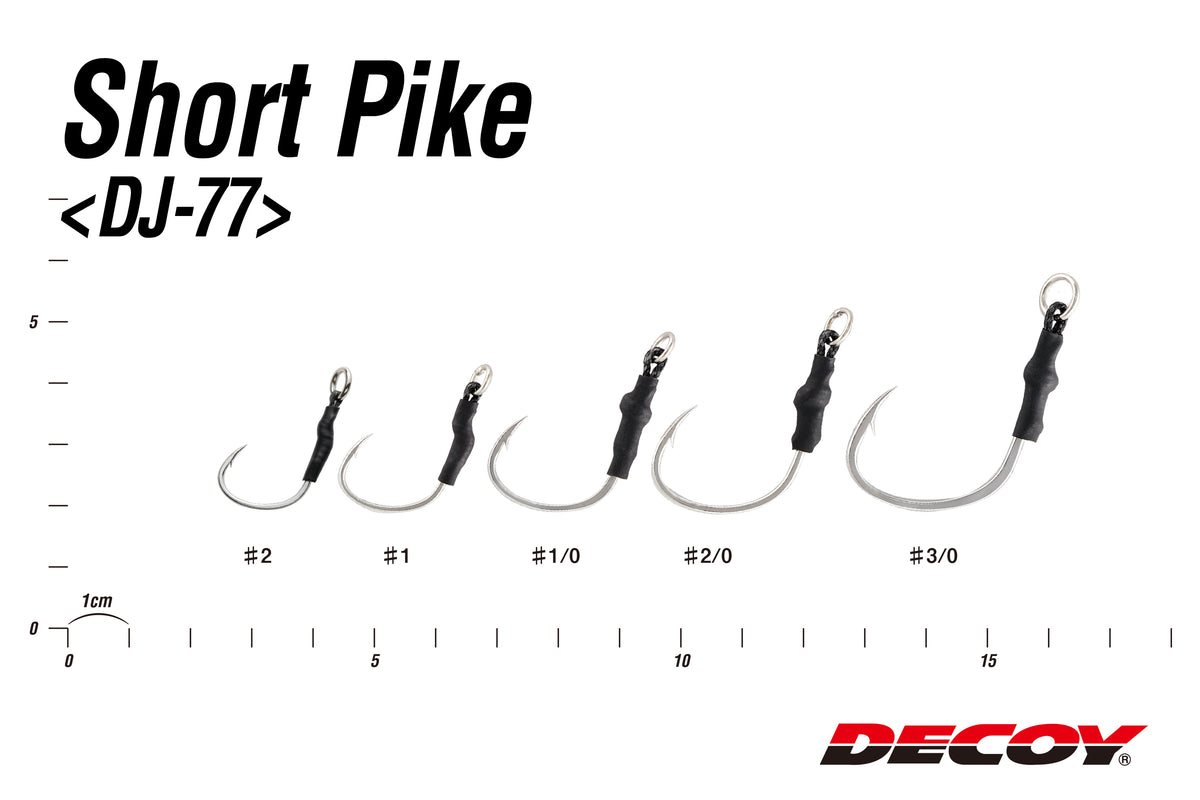 DECOY SHORT PIKE DJ-77 - #1/0 (150LB) - 5 PIECE PACK
