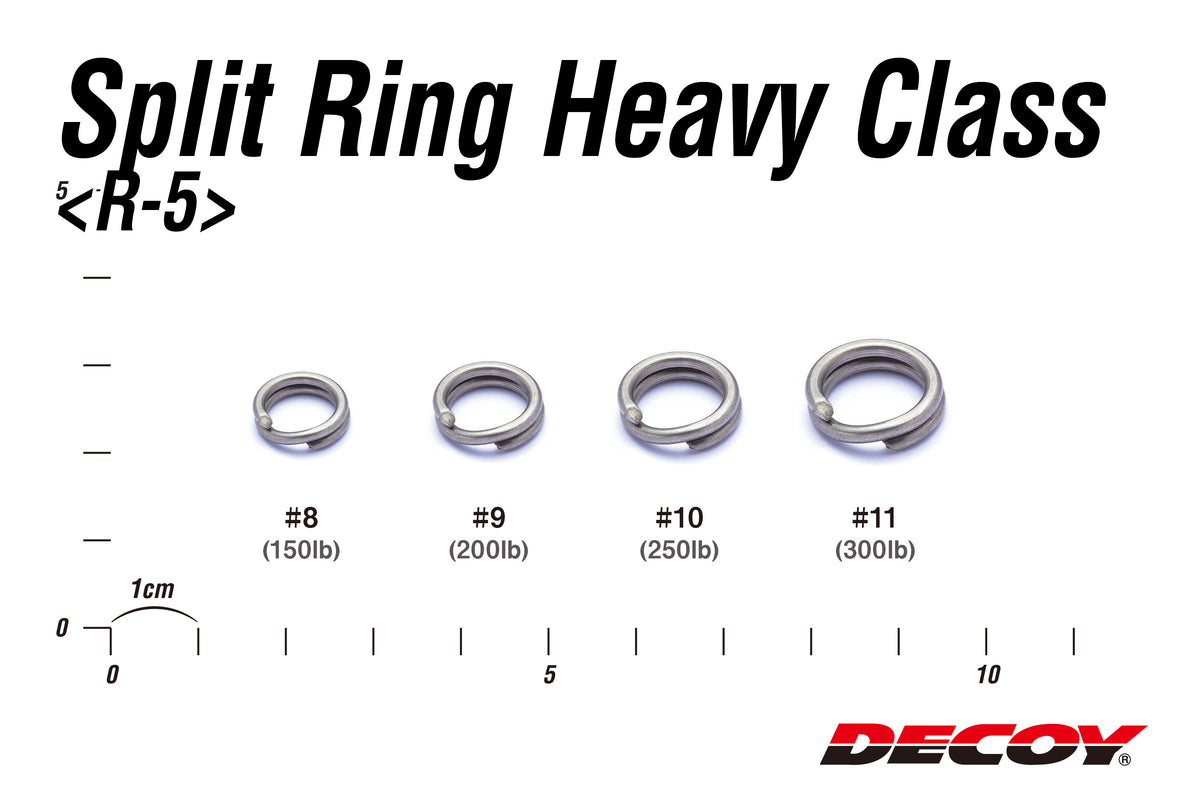 DECOY HEAVY CLASS SPLIT RING R-5 - #11 (300LB)