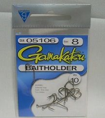Gamakatsu G05109 Baitholder Hook 8 Pack, Bronze, 2