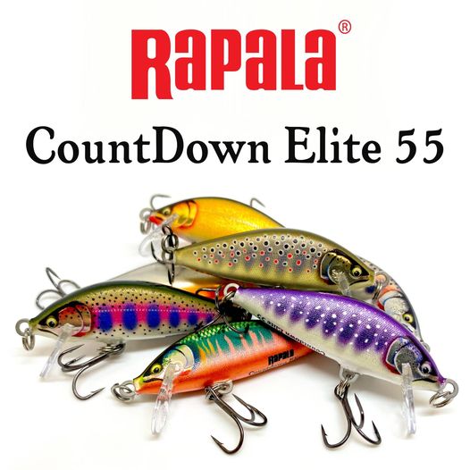 5.5cm Rapala Countdown Elite Sinking Hardbody Balsa Fishing Lure