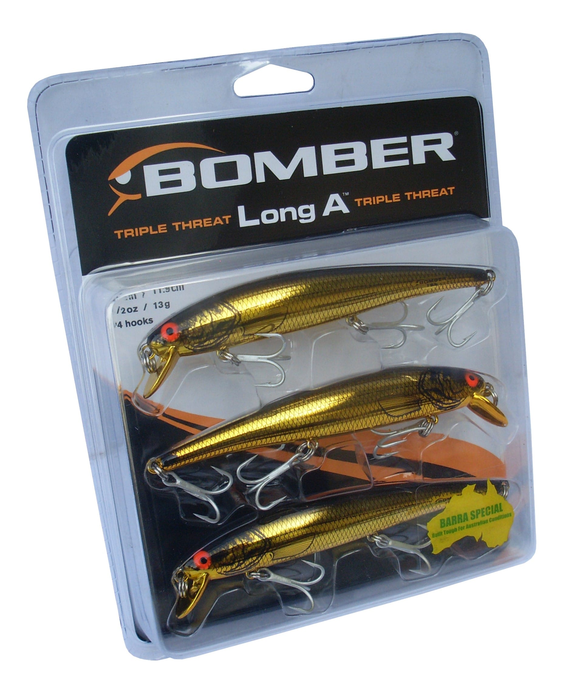 Bomber Long 15A Tripple Pack 7 (Gold) - Compleat Angler Ringwood