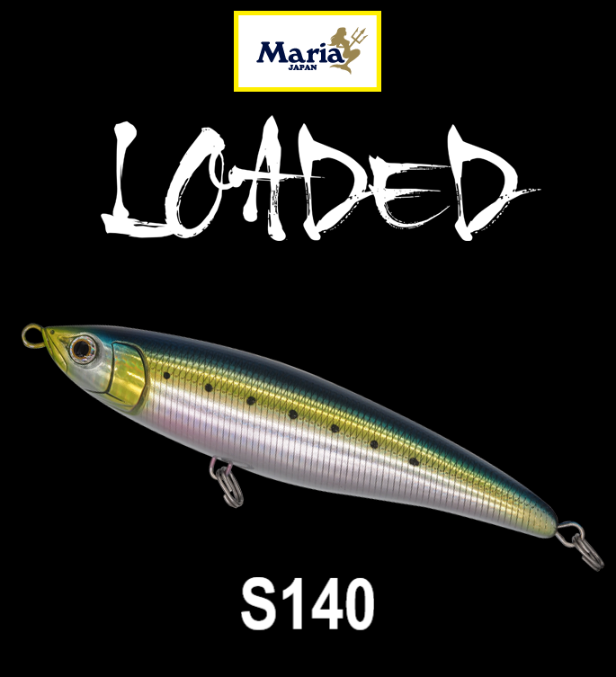 Maria Loaded S140 (140mm, 55g Sinking Stickbait) - Compleat Angler Ringwood